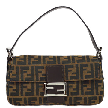 FENDI Brown Zucca Baguette Handbag 173099