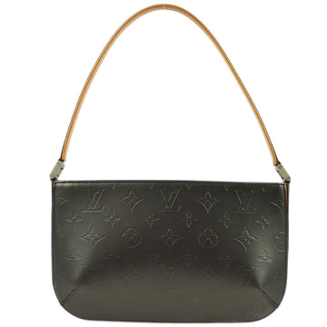 LOUIS VUITTON Black Monogram Mat Fowler Handbag M55142 162667