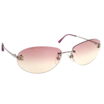 CHANEL Sunglasses Eyewear Pink Small Good 172468