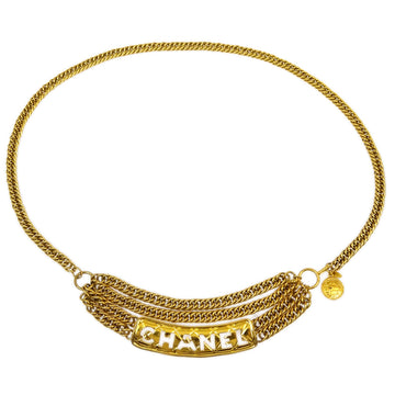 CHANEL Gold Chain Belt Small Good 172496
