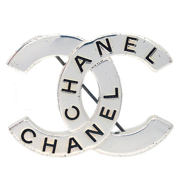 CHANEL CC Brooch Pin Corsage Silver 98P 182305