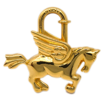 HERMES Le Cheval Pegasus 1993 Cadena Gold Small Good 191947