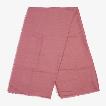 Dior Womens Oblique Scarf Pink