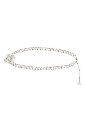 CHANEL Crystal-embellished Chain Belt