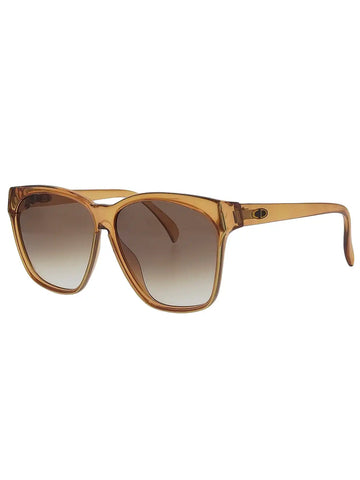 DIOR Side Logo Plate Sunglasses Brown