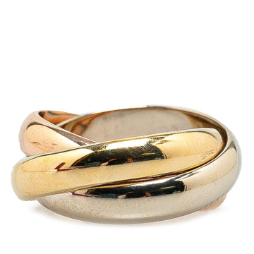 CARTIER Tricolor Large Model 18K Gold Classic Trinity Ring