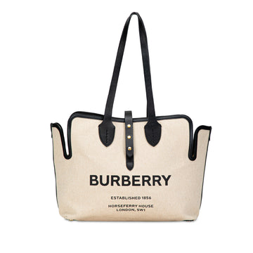 BURBERRY Soft Belt Canvas Tote Bag