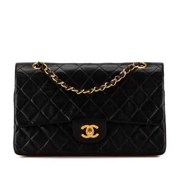 CHANEL Medium Classic Lambskin Double Flap Shoulder Bag