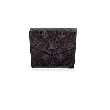 LOUIS VUITTON Vintage Monogram Compact Double Flap Wallet M61652