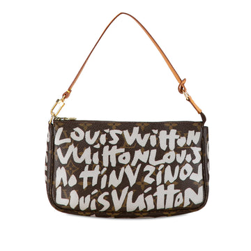 LOUIS VUITTON x Stephen Sprouse Monogram Graffiti Pochette Accessoires Shoulder Bag