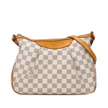 LOUIS VUITTON Damier Azur Siracusa PM Crossbody Bag