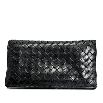 BOTTEGA VENETA Intrecciato Bifold Leather Long Wallet Long Wallets