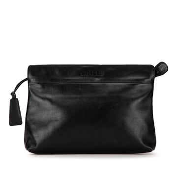 CHANEL Leather Clutch Clutch Bag