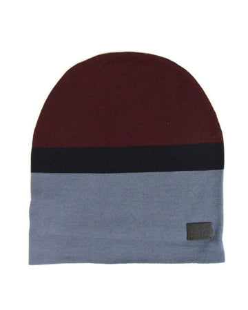 Gucci Men's Unisex Burgundy Blue Wool Beanie Medium Knit Cap