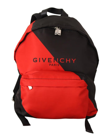 Givenchy Men's Red & Black Nylon Urban Backpack