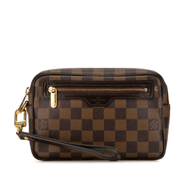 LOUIS VUITTON Damier Ebene Pochette Billets Macao Clutch Bag