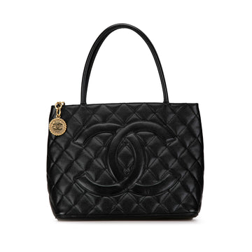 CHANEL Caviar Medallion Tote Tote Bag