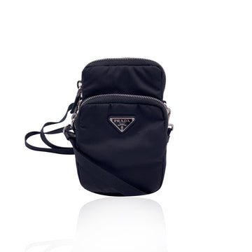 PRADA Black Re-Nylon Small Crossbody Smartphone Bag