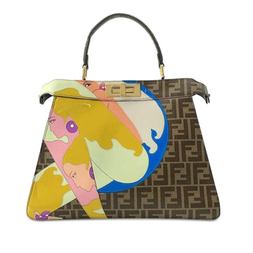 FENDI x Antonio Lopez Medium Zucca Peekaboo ISeeU Satchel