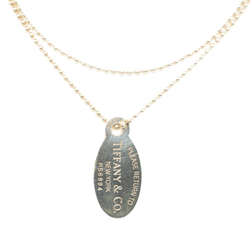 Return to Tiffany Oval Tag Pendant Necklace