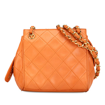 CHANEL CC Quilted Calfskin Chain Shoulder Bag