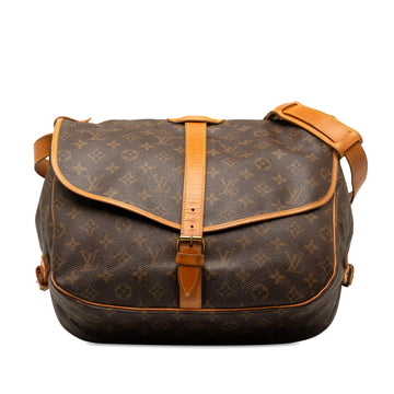 LOUIS VUITTON Monogram Saumur 35 Crossbody Bag