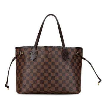 LOUIS VUITTON Damier Ebene Neverfull PM Tote Bag