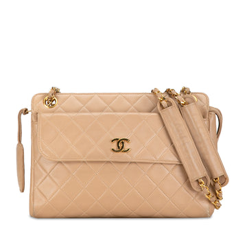 CHANEL CC Quilted Lambskin Front Pocket Crossbody Crossbody Bag