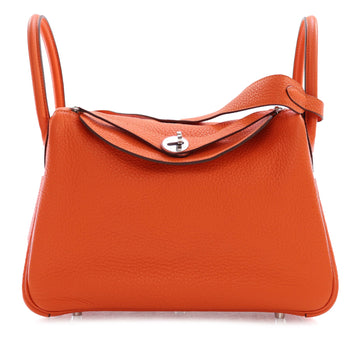 Hermes Clemence Lindy 30 Shoulder Bag