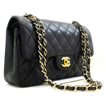 CHANEL Grained Calfskin Double Flap 9