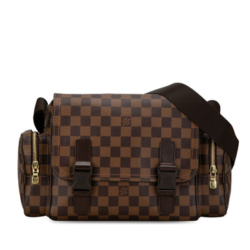 LOUIS VUITTON Damier Ebene Melville Reporter Crossbody Bag