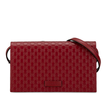 GUCCIMicrossima Wallet on Strap Crossbody Bag