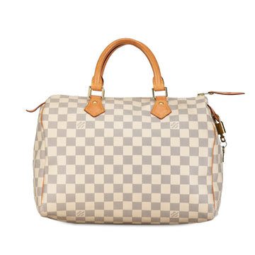 LOUIS VUITTON Damier Azur Speedy 30 Boston Bag