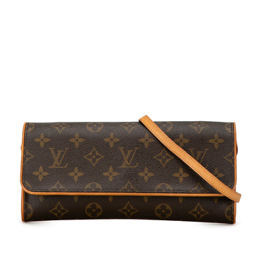 LOUIS VUITTON Monogram Pochette Twin GM Crossbody Bag