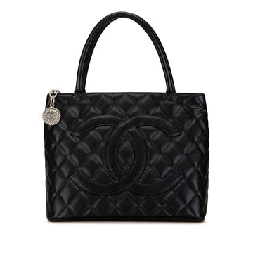 CHANEL Caviar Medallion Tote Tote Bag