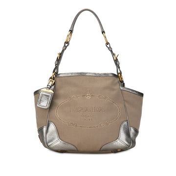 PRADA Canapa Logo Shoulder Bag