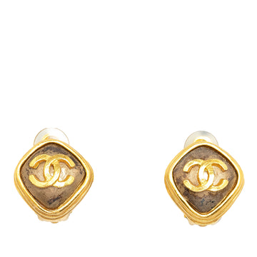 CHANEL CC Clip on Earrings Costume Earrings