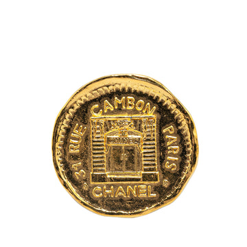 CHANEL Gold Plated 31 Rue Cambon Brooch Costume Brooch