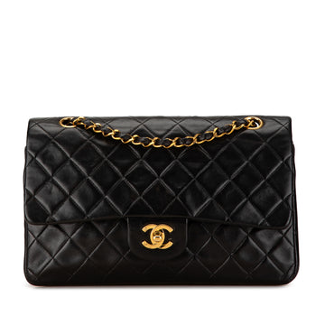 CHANEL Medium Classic Lambskin Double Flap Shoulder Bag