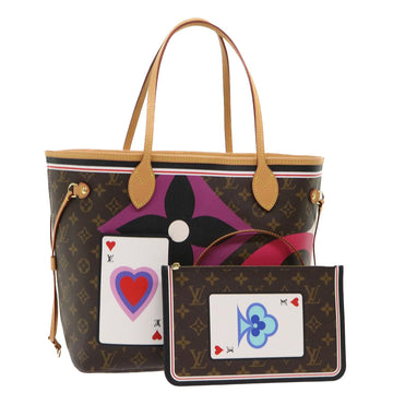LOUIS VUITTON Monogram Game On Neverfull Mm Tote Bag M57452 Lv Auth 51264a