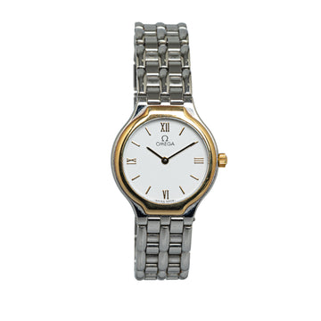 Omega Quartz 18K Gold and Stainless Steel De Ville Watch