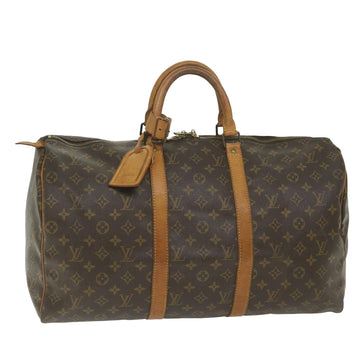 LOUIS VUITTON Monogram Keepall 50 Boston Bag M41426 LV Auth 58560