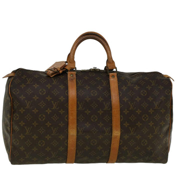 LOUIS VUITTON Monogram Keepall 50 Boston Bag M41426 LV Auth 58738