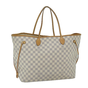 LOUIS VUITTON Damier Azur Neverfull GM Tote Bag N41360 LV Auth 59925