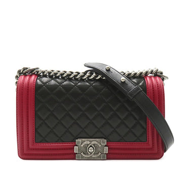 CHANEL Medium Bicolor Lambskin Boy Flap Crossbody Bag