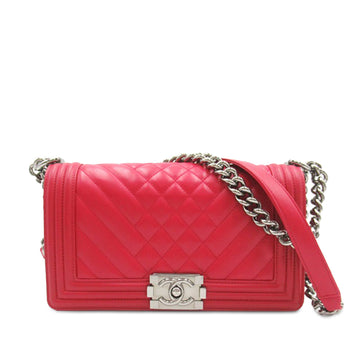 CHANEL Medium Quilted Lambskin Boy Flap Crossbody Bag