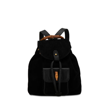 GUCCI Bamboo Suede Backpack