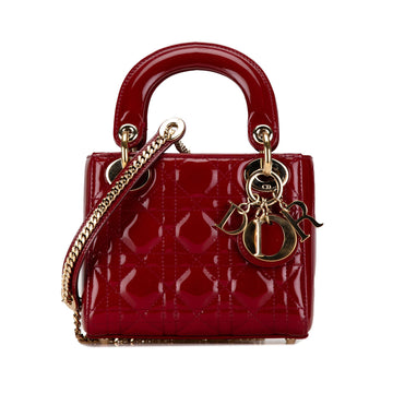 DIORMini Patent Cannage Lady  Satchel