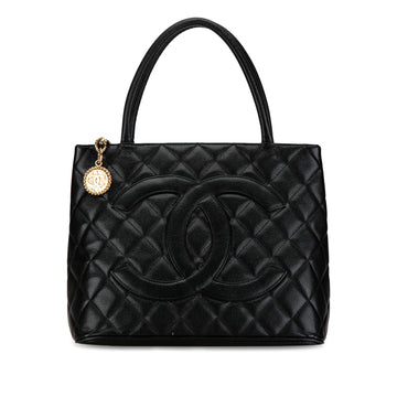 CHANEL Caviar Medallion Tote Tote Bag