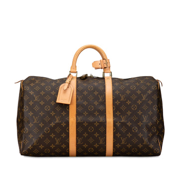 LOUIS VUITTON Monogram Keepall 50 Travel Bag